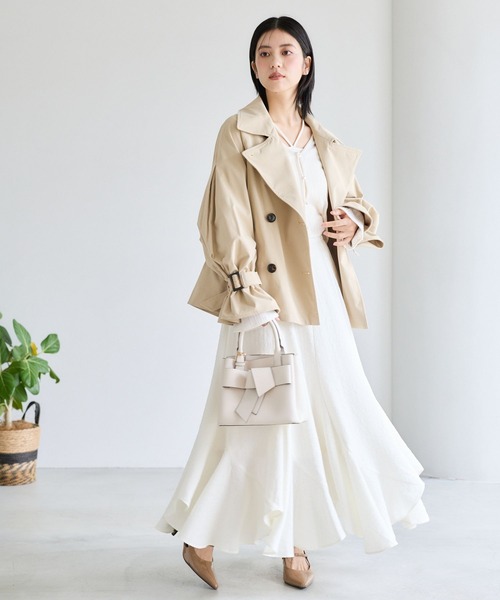 mysty woman（ミスティウーマン）の「【セットアイテム】ラッセルレースアンサンブル長袖　1077986（アンサンブル・レディース・グレー/ブラック/オフホワイト/ラベンダー・FREE）」の12枚目の写真
