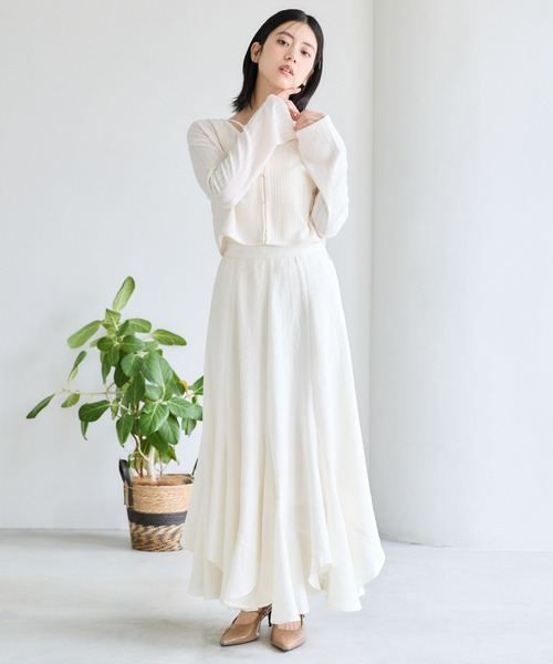 mysty woman（ミスティウーマン）の「【セットアイテム】ラッセルレースアンサンブル長袖　1077986（アンサンブル・レディース・グレー/ブラック/オフホワイト/ラベンダー・FREE）」の14枚目の写真