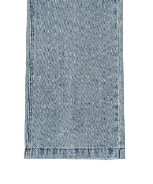 DEINET(ダイニット)の「LAYERED SEMI BOOTSCUT DENIM PANTS IN LIGHT BLUE(デニムパンツ・レディース・その他・SMALL/MEDIUM)」の6枚目の写真