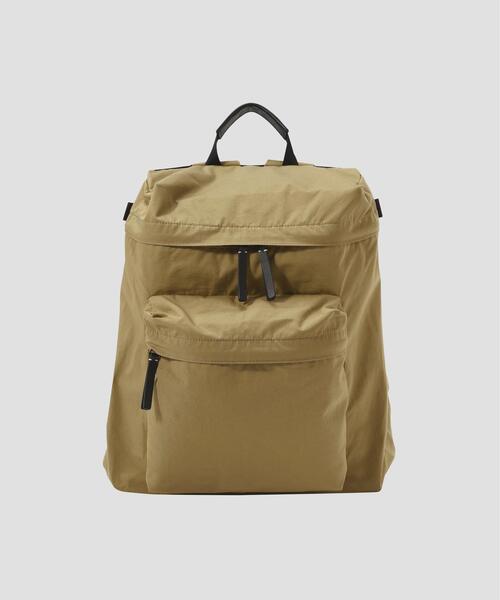 MARGARET HOWELL(マーガレットハウエル)の「COTTON NYLON HIDENSE POPLIN(バックパック/リュック・レディース・ベージュ/ブラック・FREE)」の2枚目の写真