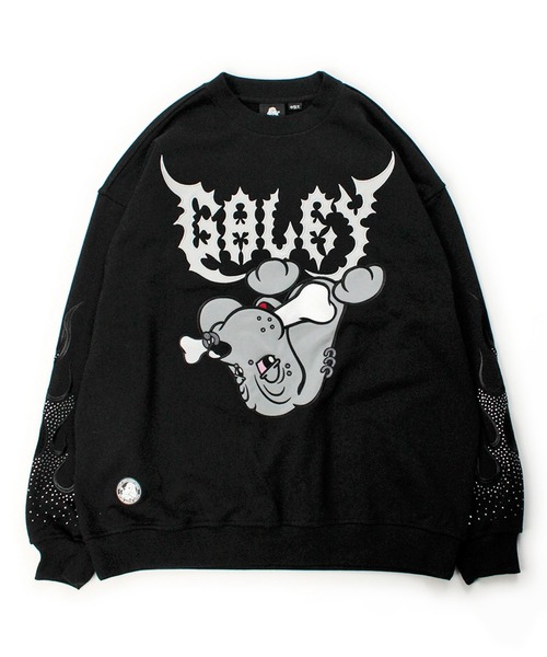 GALFY(ガルフィー)の「GALFY-二代目ファイヤーピカピカスウェット(スウェット・メンズ・ブラック/ホワイト・XL/L)」の21枚目の写真