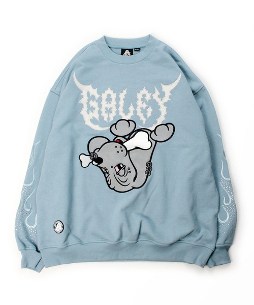 GALFY(ガルフィー)の「GALFY-二代目ファイヤーピカピカスウェット(スウェット・メンズ・ブラック/ホワイト・XL/L)」の11枚目の写真