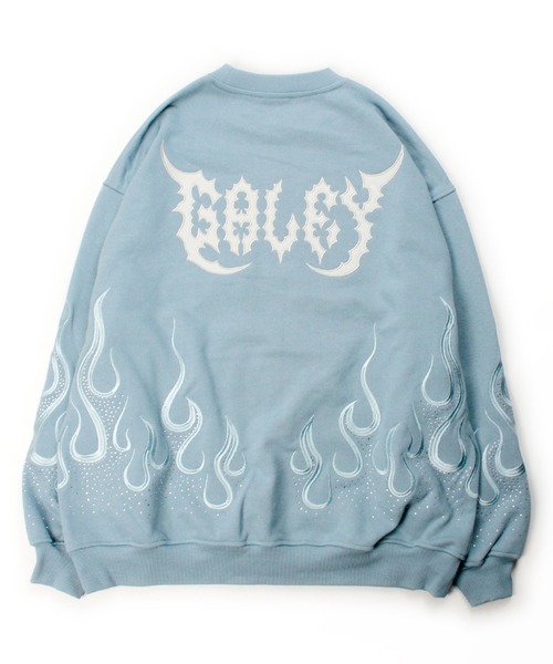 GALFY(ガルフィー)の「GALFY-二代目ファイヤーピカピカスウェット(スウェット・メンズ・ブラック/ホワイト・XL/L)」の12枚目の写真