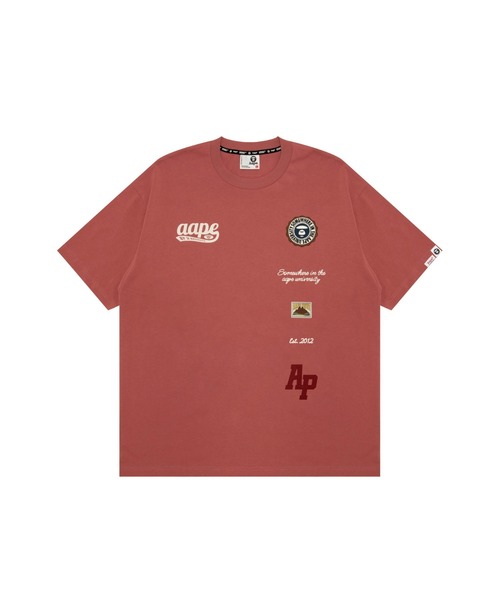 AAPE BY A BATHING APE(エーエイプバイアベイシングエイプ)の「AAPE MAIN TEE(Tシャツ/カットソー・メンズ・ワインレッド・SMALL)」の1枚目の写真