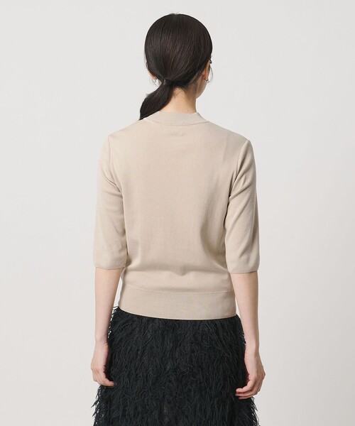 UNITED ARROWS(ユナイテッドアローズ)の「5分袖 ミニ ハイネック ニット ‐ウォッシャブル‐(ニット/セーター・レディース・ブラック/ダークブラウン/ナチュラル・FREE)」の17枚目の写真