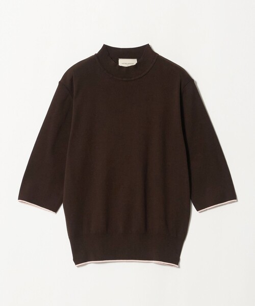 UNITED ARROWS(ユナイテッドアローズ)の「5分袖 ミニ ハイネック ニット ‐ウォッシャブル‐(ニット/セーター・レディース・ブラック/ダークブラウン/ナチュラル・FREE)」の18枚目の写真