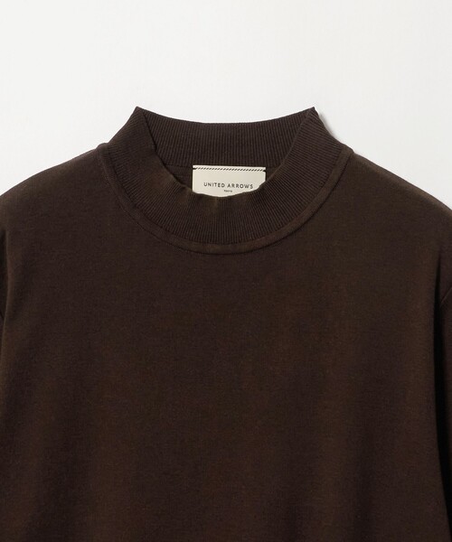 UNITED ARROWS(ユナイテッドアローズ)の「5分袖 ミニ ハイネック ニット ‐ウォッシャブル‐(ニット/セーター・レディース・ブラック/ダークブラウン/ナチュラル・FREE)」の20枚目の写真