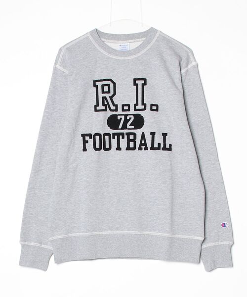 Champion(チャンピオン)の「【Champion/チャンピオン】メンズ ベーシック クルーネックスウェットシャツ(スウェット・メンズ・グレー/ダークグレー/ブルー系1/オートミール・MEDIUM/SMALL/X-LARGE/LARGE)」の1枚目の写真