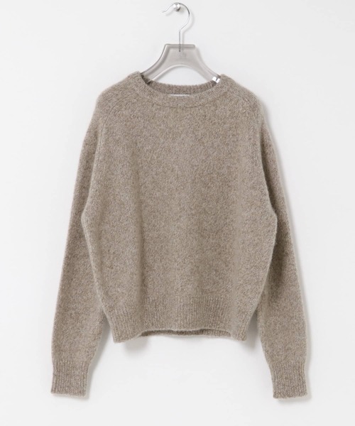 URBAN RESEARCH（アーバンリサーチ）の「new basic　CASHMERE  SILK MOULINE KNIT（ニット/セーター・レディース・ブラウン/ベージュ/ブルー・FREE）」の2枚目の写真