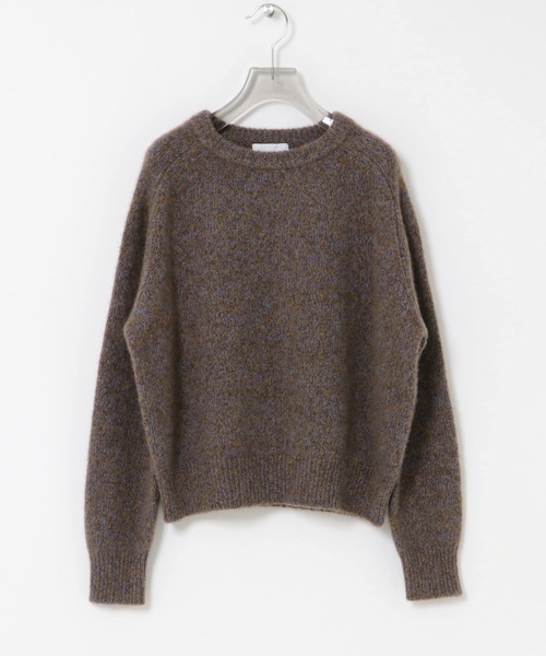 URBAN RESEARCH（アーバンリサーチ）の「new basic　CASHMERE  SILK MOULINE KNIT（ニット/セーター・レディース・ブラウン/ベージュ/ブルー・FREE）」の4枚目の写真