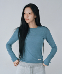 WT-96 マイルドカシミヤTシャツ_ブルー