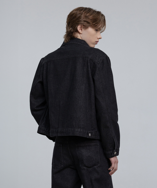 DECOROSO（デコローゾ）の「ノックス デニムトラッカージャケット [ウォッシュドブラック]（デニムジャケット・メンズ・その他・LARGE/X-LARGE）」の5枚目の写真