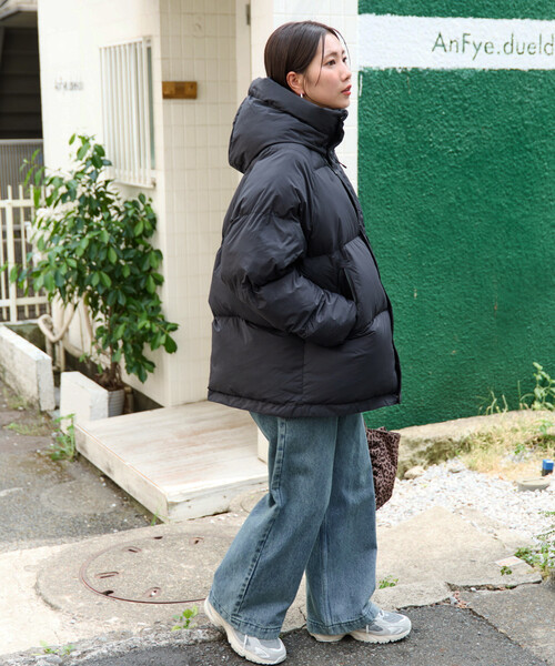 FREAK'S STORE(フリークスストア)の「限定展開 KELTY × FREAK'S STORE/ケルティ 別注 サーモライト 中綿 ショート フーディー ジャケット(ダウンジャケット/コート・レディース・オリーブ/ベージュ/ブラック・フリ-)」の8枚目の写真
