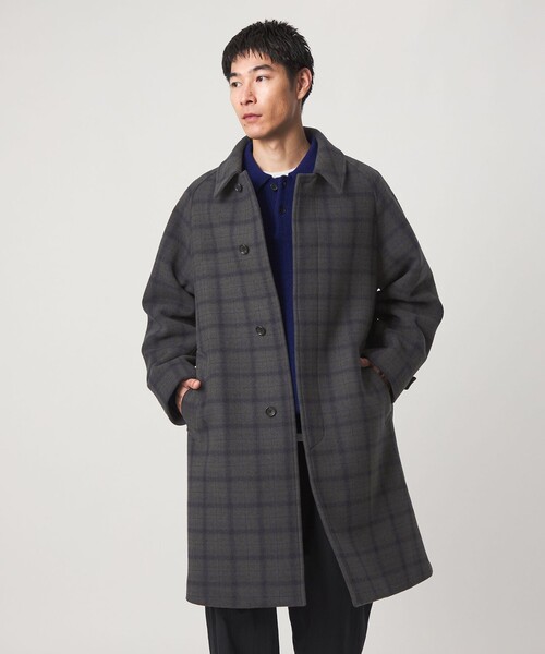 SENTDALE WOOL ステンカラーコート（ステンカラーコート）｜green
