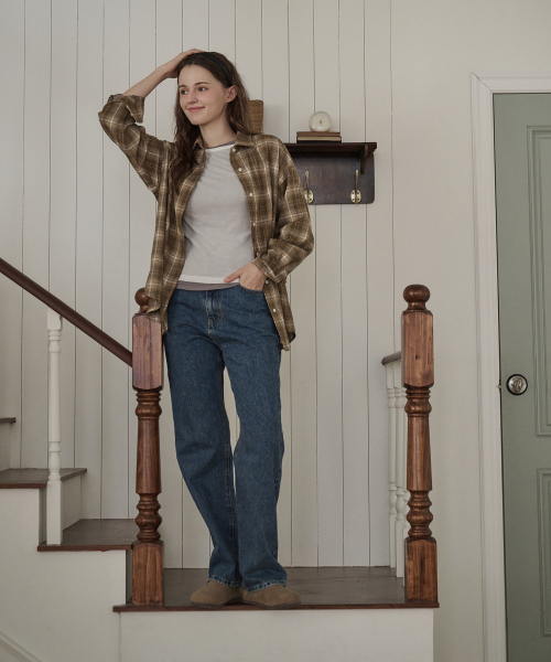 AUTH.(オース)の「ストレートデニムパンツ(ブルー)(デニムパンツ・レディース・その他・SMALL/MEDIUM)」の3枚目の写真