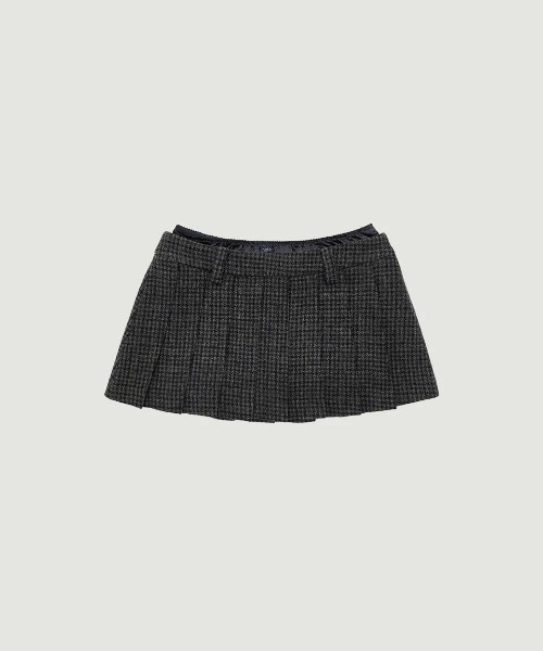 GRVRGROVE(グローブ)の「HAZE CHECK SKIRT(スカート・レディース・グレー/ベージュ・MEDIUM/SMALL)」の3枚目の写真