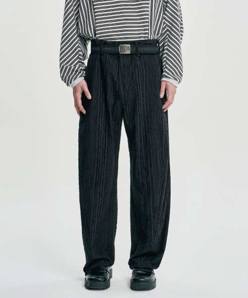 AJOBYAJO（アジョバイアジョ）の「Fringed Stripe Curved Pants [BLACK]（その他パンツ・レディース・その他・MEDIUM/LARGE/X-LARGE）」の8枚目の写真