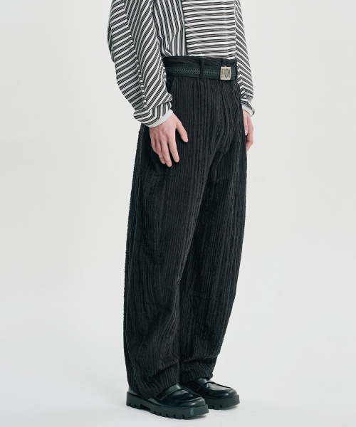 AJOBYAJO（アジョバイアジョ）の「Fringed Stripe Curved Pants [BLACK]（その他パンツ・レディース・その他・MEDIUM/LARGE/X-LARGE）」の9枚目の写真
