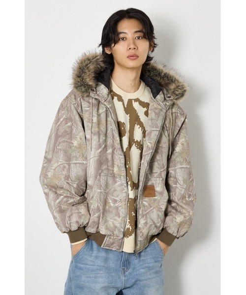 RODEO CROWNS WIDE BOWL(ロデオクラウンズワイドボウル)の「FUR HOODED ワークジャケット(その他アウター・レディース・ベージュ系その他/ブラウン系その他/ブルー/ブラック・LARGE/MEDIUM)」の7枚目の写真