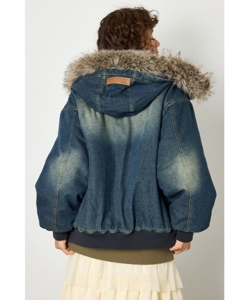 RODEO CROWNS WIDE BOWL(ロデオクラウンズワイドボウル)の「FUR HOODED ワークジャケット(その他アウター・レディース・ベージュ系その他/ブラウン系その他/ブルー/ブラック・LARGE/MEDIUM)」の15枚目の写真