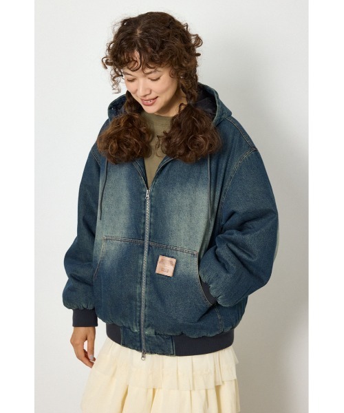 RODEO CROWNS WIDE BOWL(ロデオクラウンズワイドボウル)の「FUR HOODED ワークジャケット(その他アウター・レディース・ベージュ系その他/ブラウン系その他/ブルー/ブラック・LARGE/MEDIUM)」の16枚目の写真