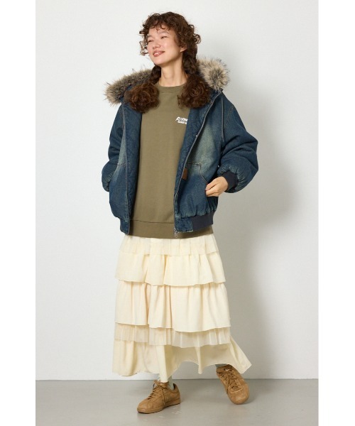 RODEO CROWNS WIDE BOWL(ロデオクラウンズワイドボウル)の「FUR HOODED ワークジャケット(その他アウター・レディース・ベージュ系その他/ブラウン系その他/ブルー/ブラック・LARGE/MEDIUM)」の18枚目の写真