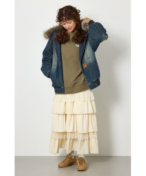 RODEO CROWNS WIDE BOWL(ロデオクラウンズワイドボウル)の「FUR HOODED ワークジャケット(その他アウター・レディース・ベージュ系その他/ブラウン系その他/ブルー/ブラック・LARGE/MEDIUM)」の19枚目の写真