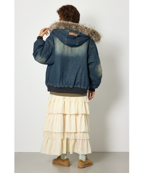 RODEO CROWNS WIDE BOWL(ロデオクラウンズワイドボウル)の「FUR HOODED ワークジャケット(その他アウター・レディース・ベージュ系その他/ブラウン系その他/ブルー/ブラック・LARGE/MEDIUM)」の20枚目の写真