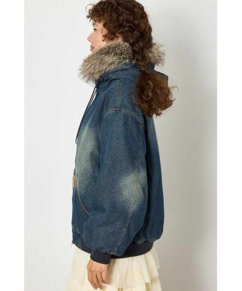 RODEO CROWNS WIDE BOWL(ロデオクラウンズワイドボウル)の「FUR HOODED ワークジャケット(その他アウター・レディース・ベージュ系その他/ブラウン系その他/ブルー/ブラック・LARGE/MEDIUM)」の22枚目の写真