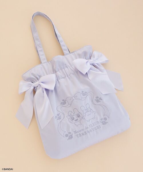 Maison de FLEUR(メゾンドフルール)の「たまごっち ダブルリボントート(トートバッグ・レディース・ピンク/ブルー/ラベンダー・FREE)」の2枚目の写真