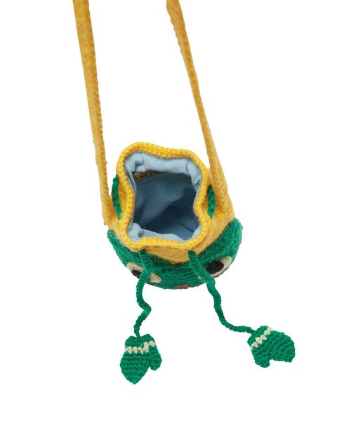 HYSTERIC GLAMOUR(ヒステリックグラマー)の「WEIRDO FROG 手編みサコッシュ(ショルダーバッグ・レディース・イエロー・FREE)」の3枚目の写真