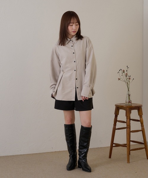 raffime(ラフィミー)の「【Raffime】ピーチスキンボタンデザインシャツ(シャツ/ブラウス・レディース・ピンク/ブラウン/ベージュ・フリー)」の19枚目の写真