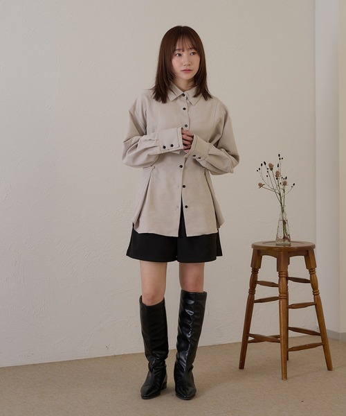 raffime(ラフィミー)の「【Raffime】ピーチスキンボタンデザインシャツ(シャツ/ブラウス・レディース・ピンク/ブラウン/ベージュ・フリー)」の20枚目の写真