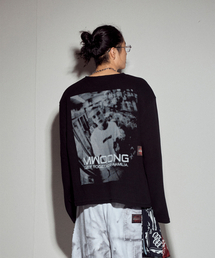 VTGプリント ヘビーワッフル長袖 LS-BK