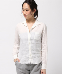 KATHARINE HAMNETT ladies | OVERDYE SHIRT / オーバーダイシャツ　リネンシャツ(シャツ/ブラウス)