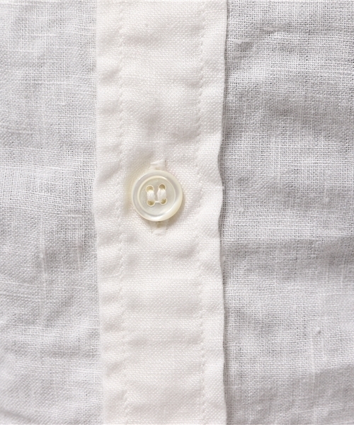KATHARINE HAMNETT ladies(キャサリンハムネットレディース)の「OVERDYE SHIRT / オーバーダイシャツ リネンシャツ(シャツ/ブラウス・レディース・ホワイト/ネイビー/イエロー・FREE)」の4枚目の写真