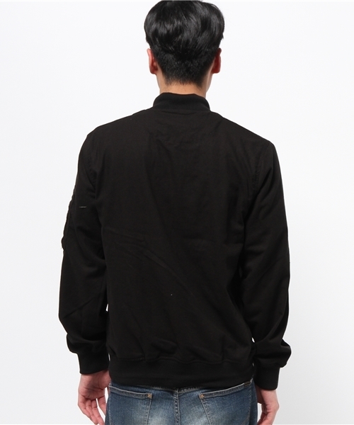 Denime（ドゥニーム）の「コットンリネン MA-1（MA-1・メンズ・カーキ/ブラック・LARGE/MEDIUM）」の4枚目の写真