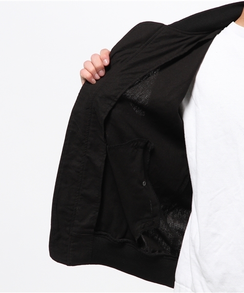 Denime（ドゥニーム）の「コットンリネン MA-1（MA-1・メンズ・カーキ/ブラック・LARGE/MEDIUM）」の9枚目の写真