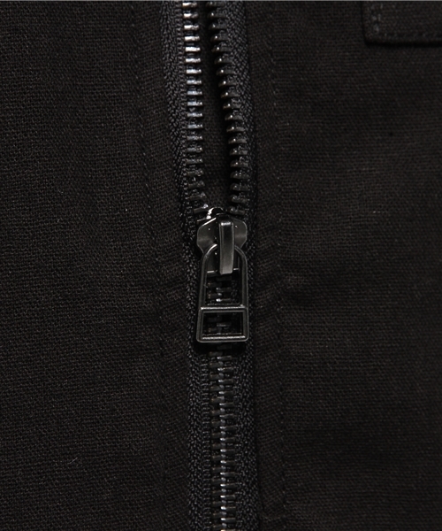 Denime（ドゥニーム）の「コットンリネン MA-1（MA-1・メンズ・カーキ/ブラック・LARGE/MEDIUM）」の10枚目の写真