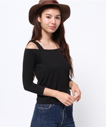 SLY | CUT OUT SHOULDER TOPS(Tシャツ/カットソー)