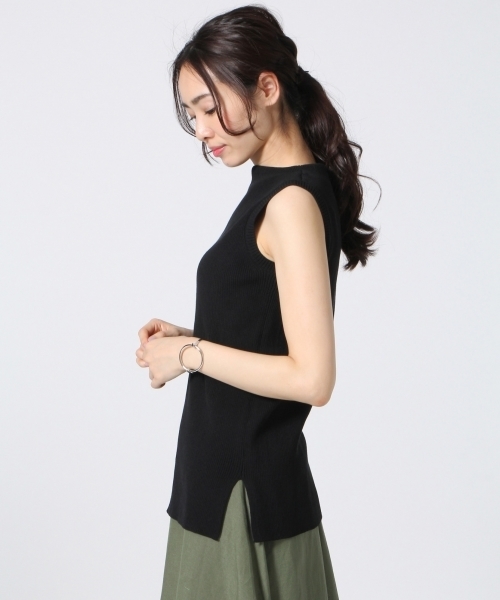 A part by（アパートバイ）の「【In Red6月号掲載】14GCPホソリブボートネックNS　718932 （ニット/セーター・レディース・サックスブルー/ホワイト/グリーン/ブラック・FREE）」の11枚目の写真