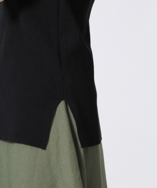 A part by（アパートバイ）の「【In Red6月号掲載】14GCPホソリブボートネックNS　718932 （ニット/セーター・レディース・サックスブルー/ホワイト/グリーン/ブラック・FREE）」の14枚目の写真