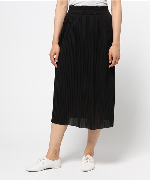 earth music&ecology（アースミュージックアンドエコロジー）の「【2016Summer】カットプリーツスカート（スカート・レディース・ベージュ/オレンジ/ブラック/カーキ・FREE）」の12枚目の写真