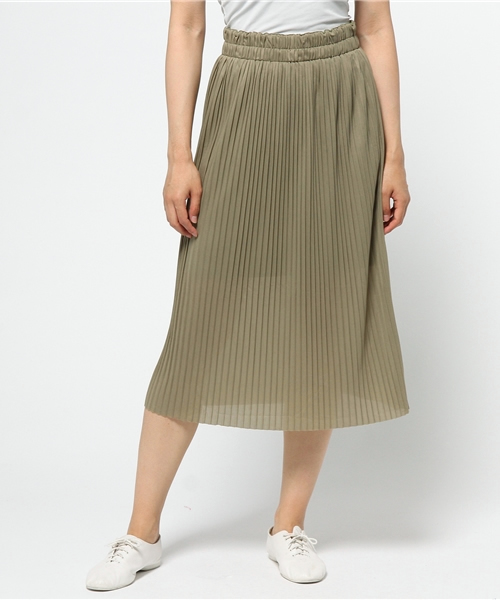 earth music&ecology（アースミュージックアンドエコロジー）の「【2016Summer】カットプリーツスカート（スカート・レディース・ベージュ/オレンジ/ブラック/カーキ・FREE）」の14枚目の写真