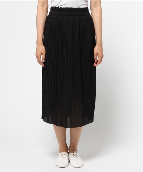 earth music&ecology（アースミュージックアンドエコロジー）の「【2016Summer】カットプリーツスカート（スカート・レディース・ベージュ/オレンジ/ブラック/カーキ・FREE）」の5枚目の写真