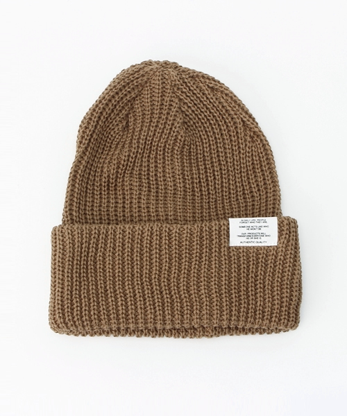 RAGEBLUE（レイジブルー）の「コットン/リネンリブワッチ /720226（ニットキャップ/ビーニー・メンズ・ベージュ/ホワイト/ネイビー/ダークグレー/ブラック/グレー・FREE）」の5枚目の写真