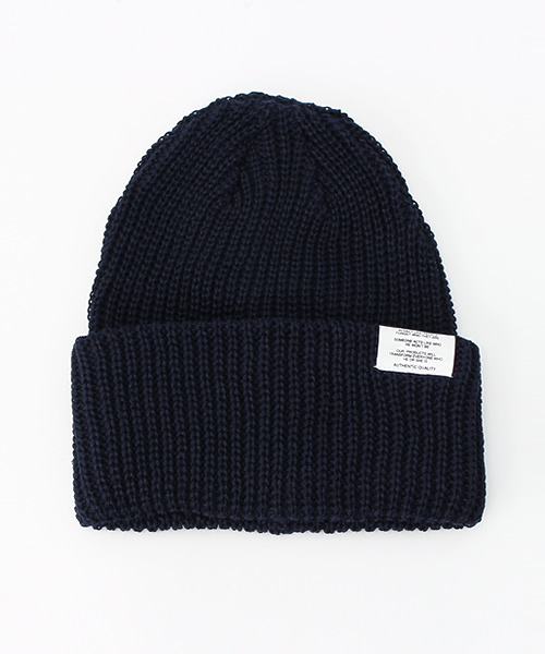 RAGEBLUE（レイジブルー）の「コットン/リネンリブワッチ /720226（ニットキャップ/ビーニー・メンズ・ベージュ/ホワイト/ネイビー/ダークグレー/ブラック/グレー・FREE）」の6枚目の写真