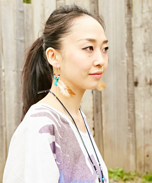 チャイハネ（チャイハネ）の「【チャイハネ】ボヘミアンフープピアス（ピアス（両耳用）・レディース・ゴールド/シルバー・FREE）」の6枚目の写真