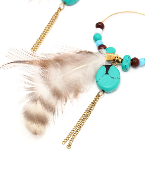 チャイハネ（チャイハネ）の「【チャイハネ】ボヘミアンフープピアス（ピアス（両耳用）・レディース・ゴールド/シルバー・FREE）」の3枚目の写真