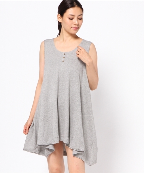 MOUSSY（マウジー）の「THERMAL FLARE N/S OPJ（ワンピース・レディース・カーキ/トップグレー/ネイビー/ホワイト・FREE）」の13枚目の写真